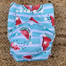 Load image into Gallery viewer, Bamboo Cloth Nappy Watermelon