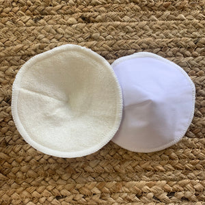Nursing pads - contoured - white