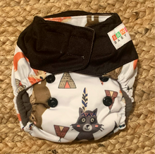 Load image into Gallery viewer, Bamboo Microfibre Newborn Cloth Nappy - Fox &amp; Bear