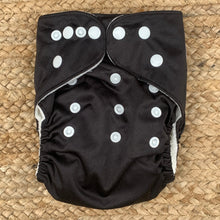 Load image into Gallery viewer, Bamboo Cloth Nappy Black