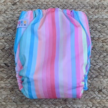 Load image into Gallery viewer, Bamboo Cloth Nappy Candy Stripes