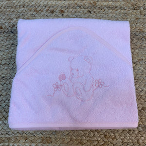 100% Bamboo Baby Pink Hooded Towel