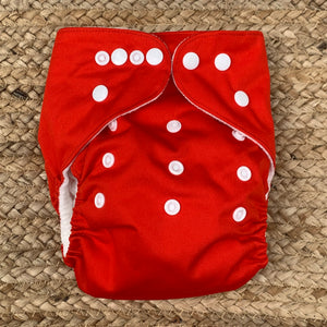 Bamboo Cloth Nappy Red