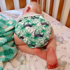 Bamboo Cloth Nappy Zebra