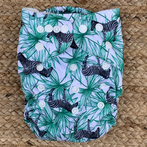 Bamboo Cloth Nappy Zebra
