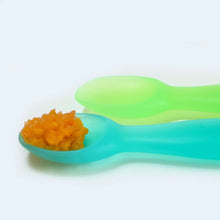 Load image into Gallery viewer, FIRSTSPOON LEARNING UTENSIL | 2 CT | AQUA GREEN