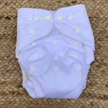Load image into Gallery viewer, Bamboo Cloth Nappy White