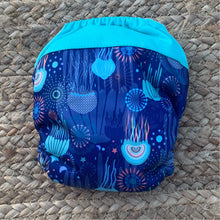 Load image into Gallery viewer, Bamboo Microfibre Newborn Cloth Nappy - Sea Creatures