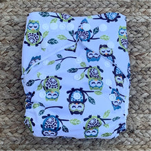 Load image into Gallery viewer, Bamboo Cloth Nappy Owls