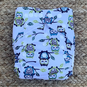 Bamboo Cloth Nappy Owls