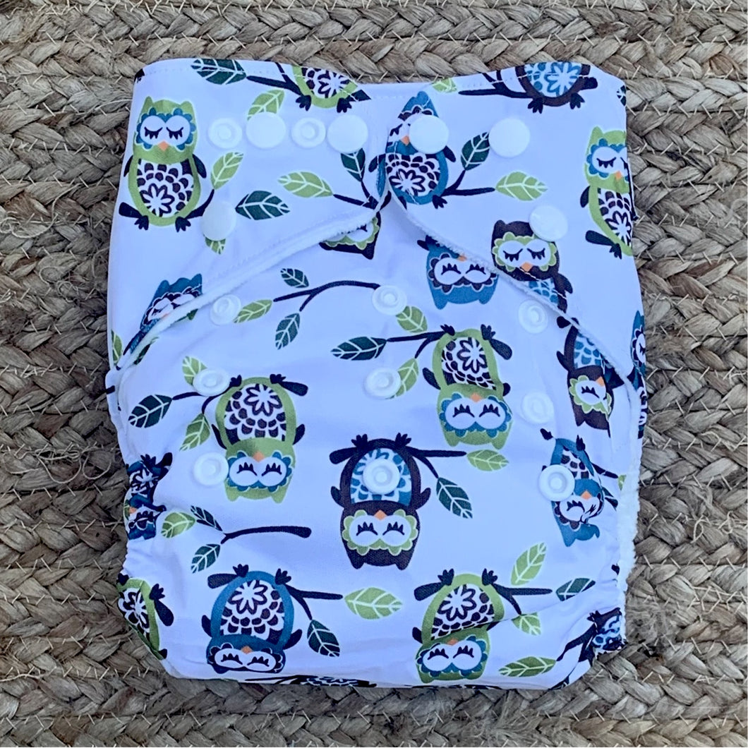 Bamboo Cloth Nappy Owls