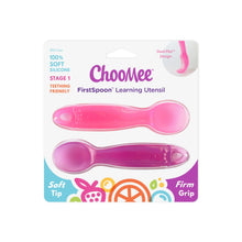 Load image into Gallery viewer, FIRSTSPOON LEARNING UTENSIL | 2 CT | PINK PURPLE