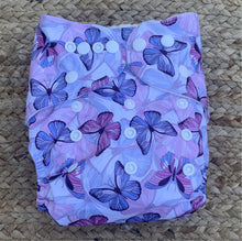 Load image into Gallery viewer, Bamboo Cloth Nappy Butterflies 2.0