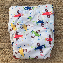 Load image into Gallery viewer, Bamboo Cloth Nappy Aeroplane
