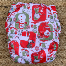 Load image into Gallery viewer, Bamboo Cloth Nappy Christmas North Pole