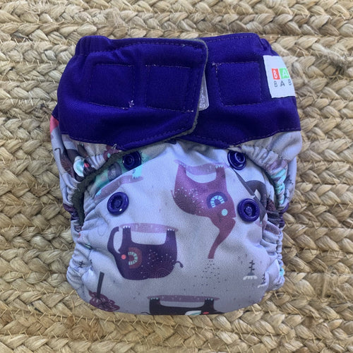Bamboo Microfibre Newborn Cloth Nappy - Elephant