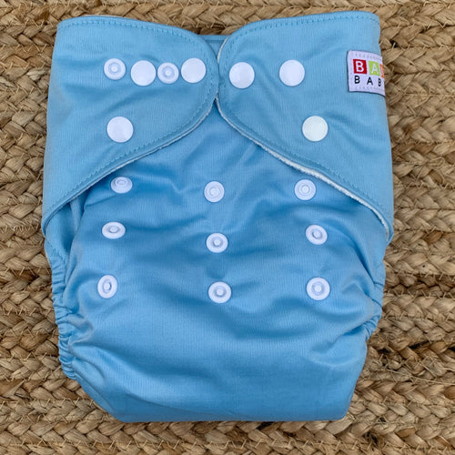 Bamboo Cloth Nappy Blue