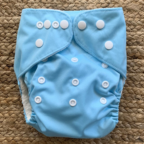 Bamboo Cloth Nappy Light Blue