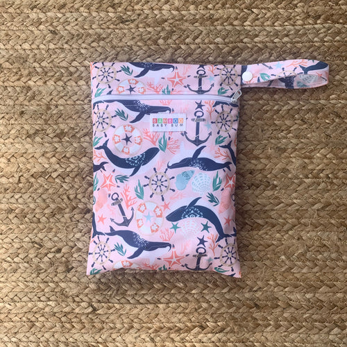 Small Wet Bag - Whales