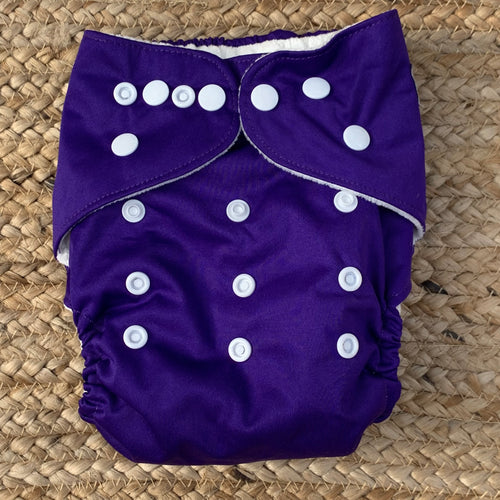 Bamboo Cloth Nappy Deep Purple
