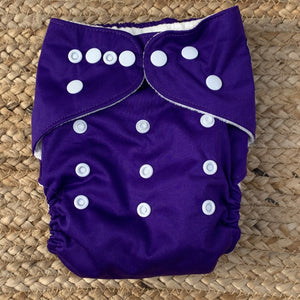 Bamboo Cloth Nappy Deep Purple