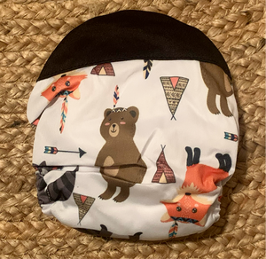 Bamboo Microfibre Newborn Cloth Nappy - Fox & Bear