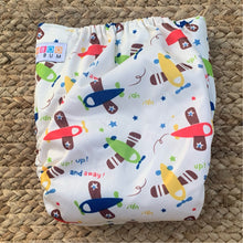 Load image into Gallery viewer, Bamboo Cloth Nappy Aeroplane