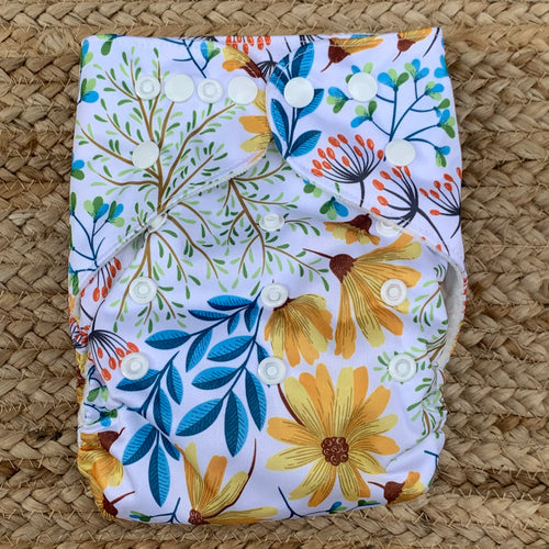 Bamboo Cloth Nappy Flowers