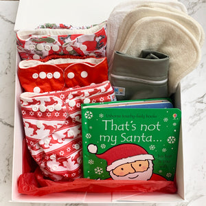 Personalised Christmas Nappy Gift Pack - Santa